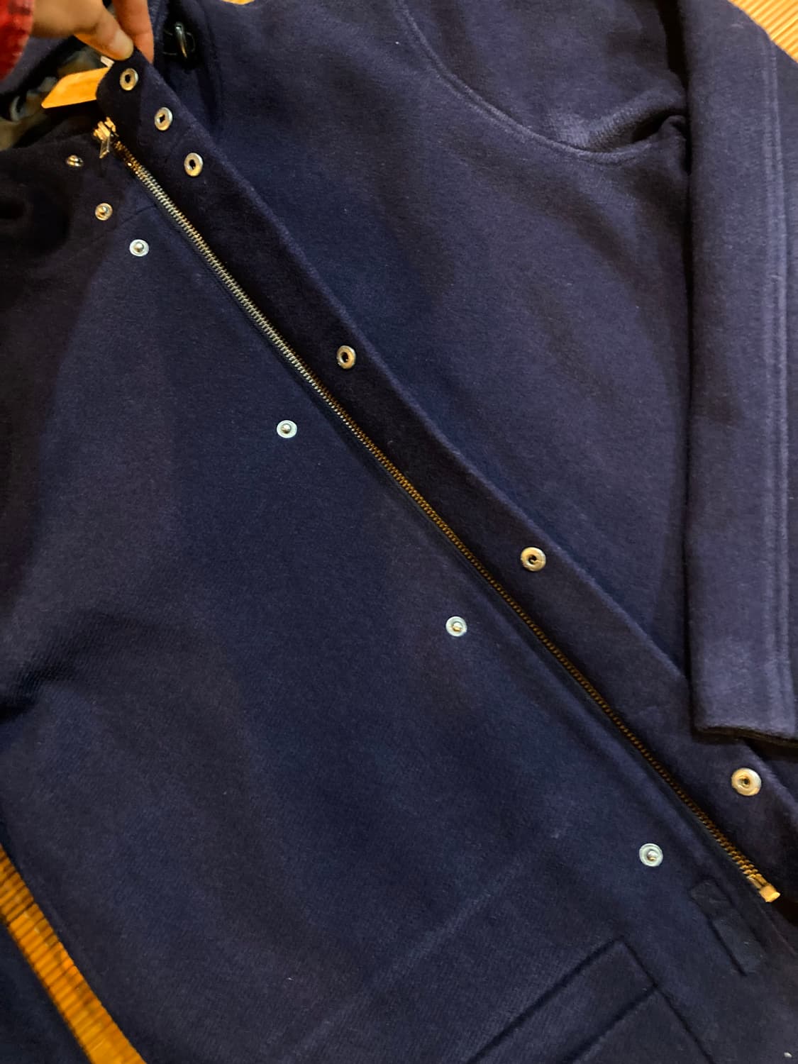 JPN vtg 울 후드 코트 상품이미지5