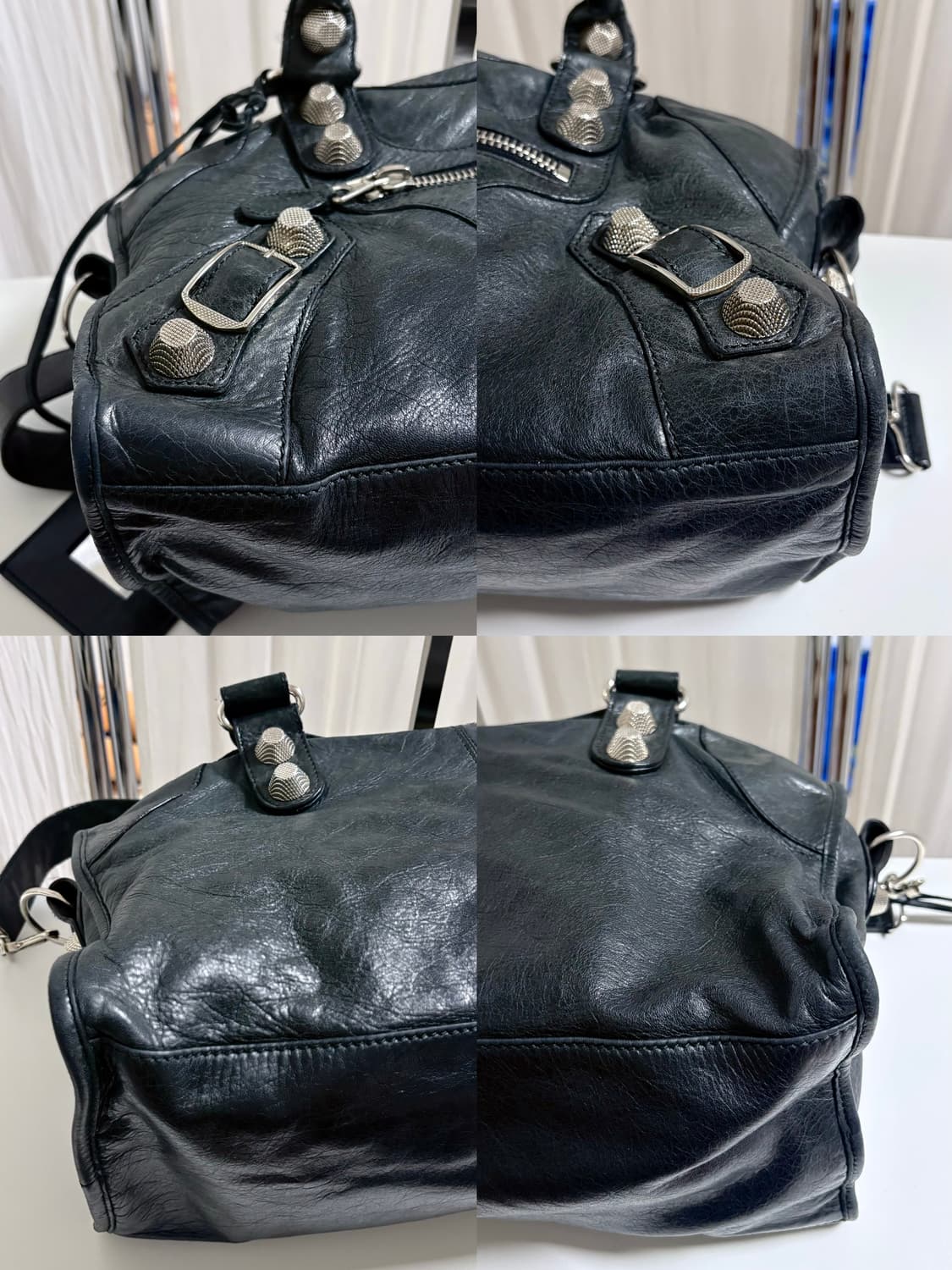 발렌시아가 파트타임 자이언트 모터백 블랙 상품이미지8
