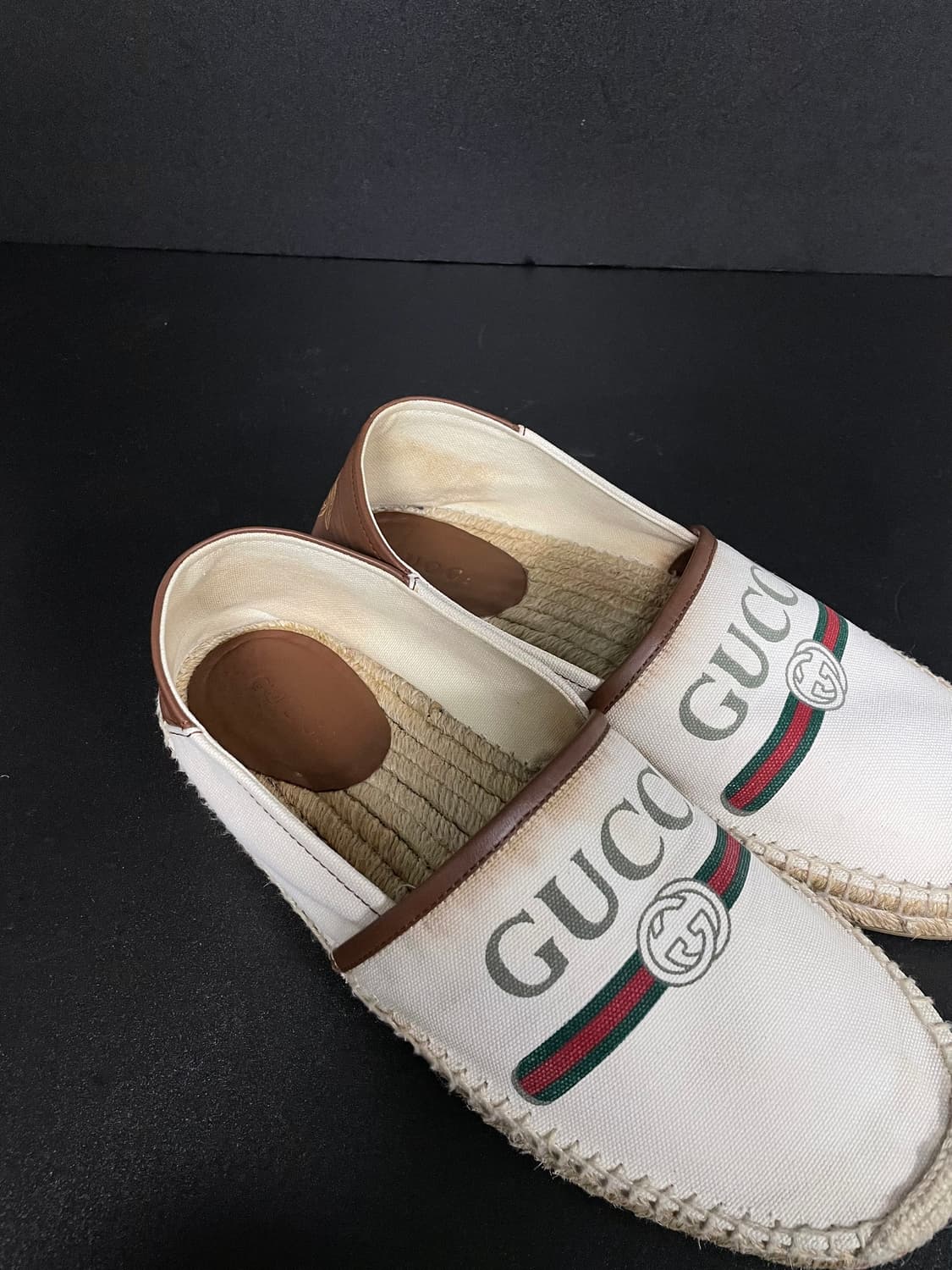 [265] GUCCI 구찌 로고 프린팅 캔버스 에스파듀 상품이미지7