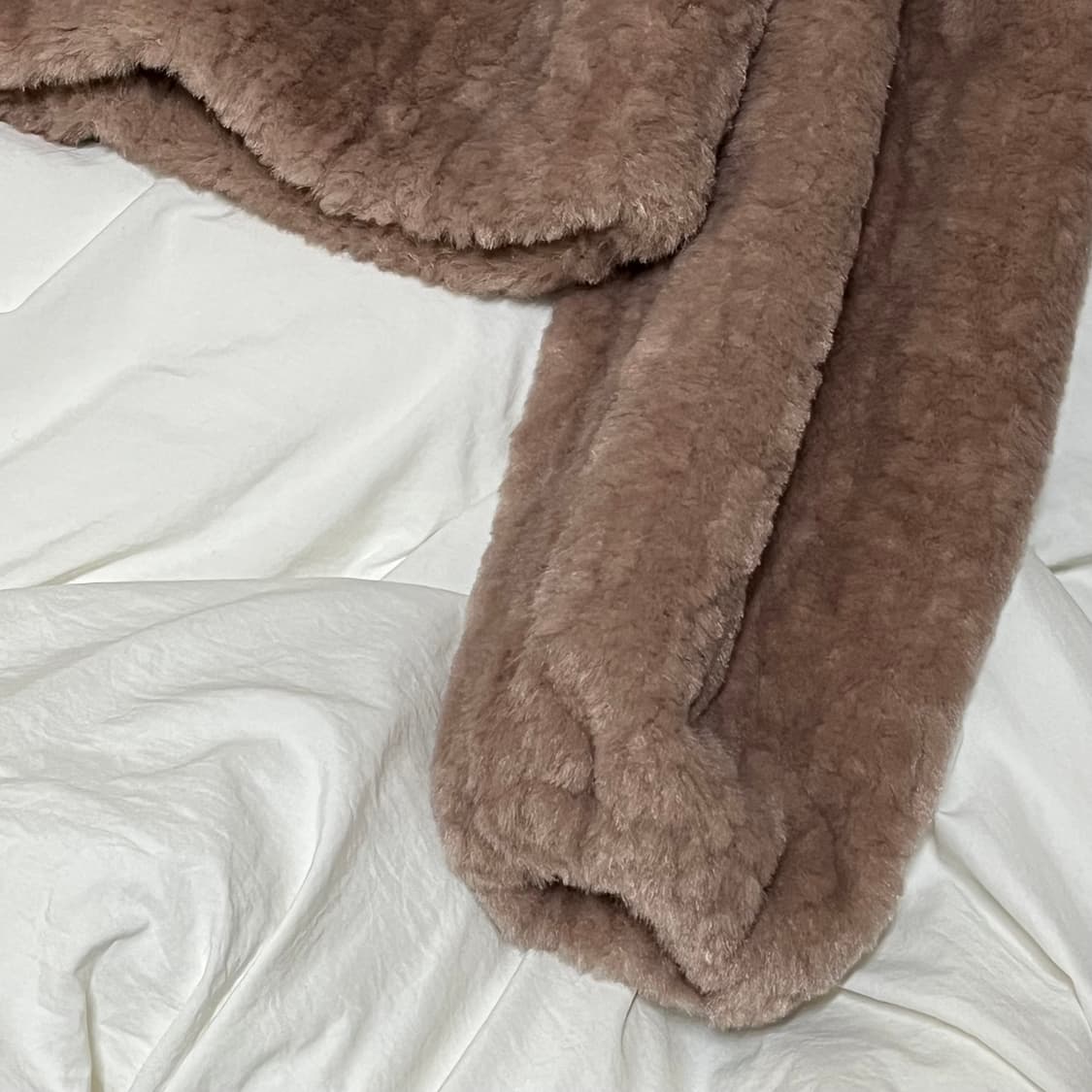 빈티지 ) 인디핑크 퍼 퍼프자켓 상품이미지3