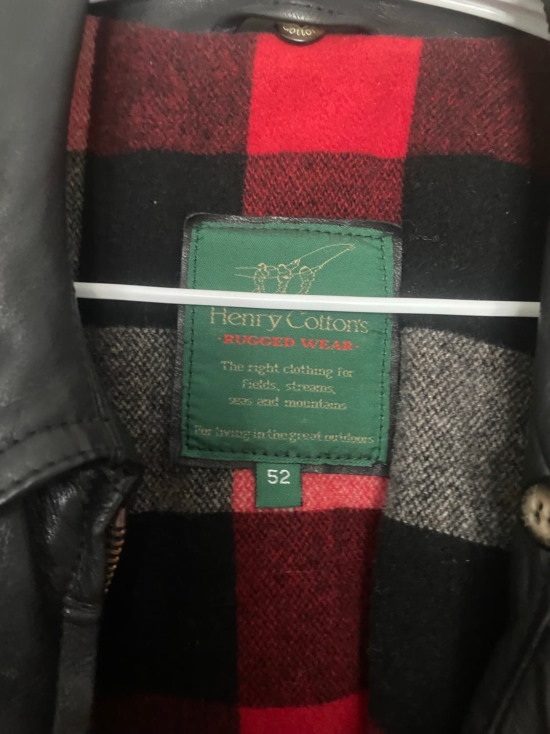 헨리코튼 italy made 가죽자켓 상품이미지5