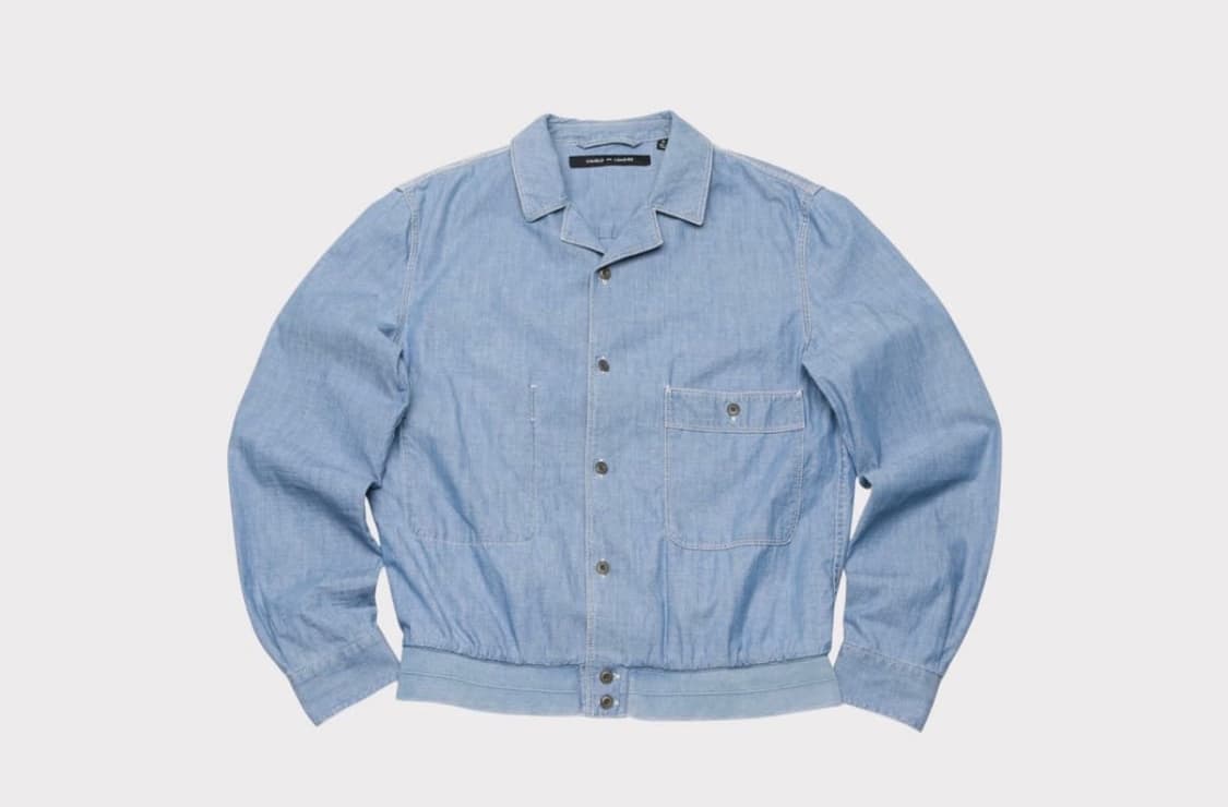 [L] 유니클로x르메르 샴브레이 블루종 자켓 상품이미지1