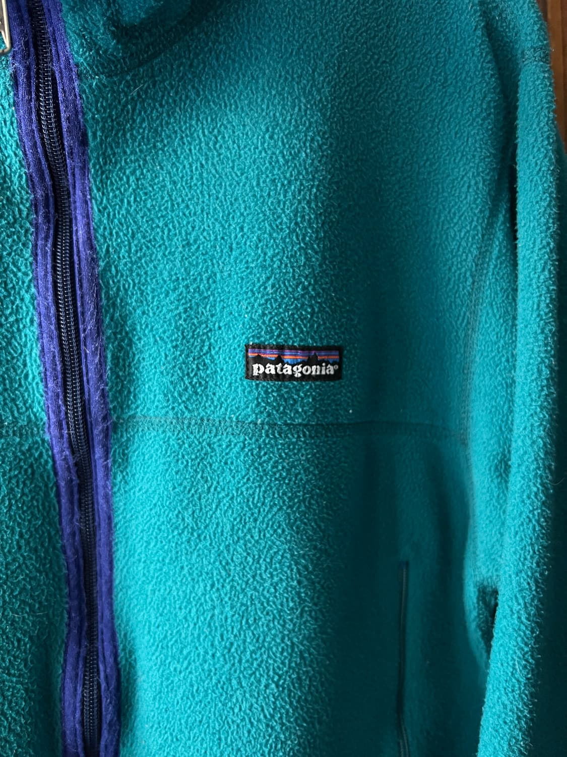 [S]파타고니아 Made in USA 블루그린 플리스 자켓 상품이미지3