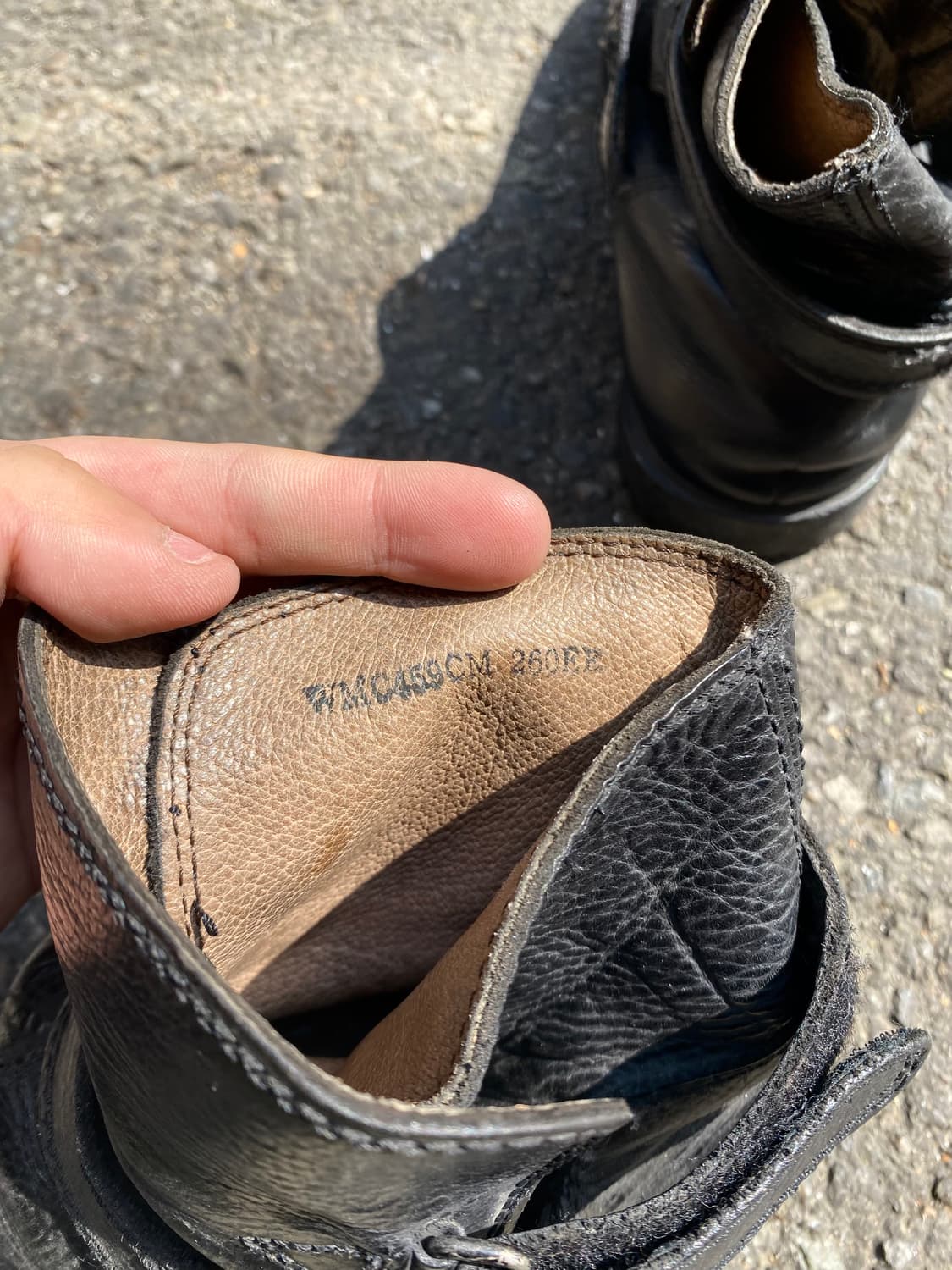 Double strap Black Leather High Boots 상품이미지9