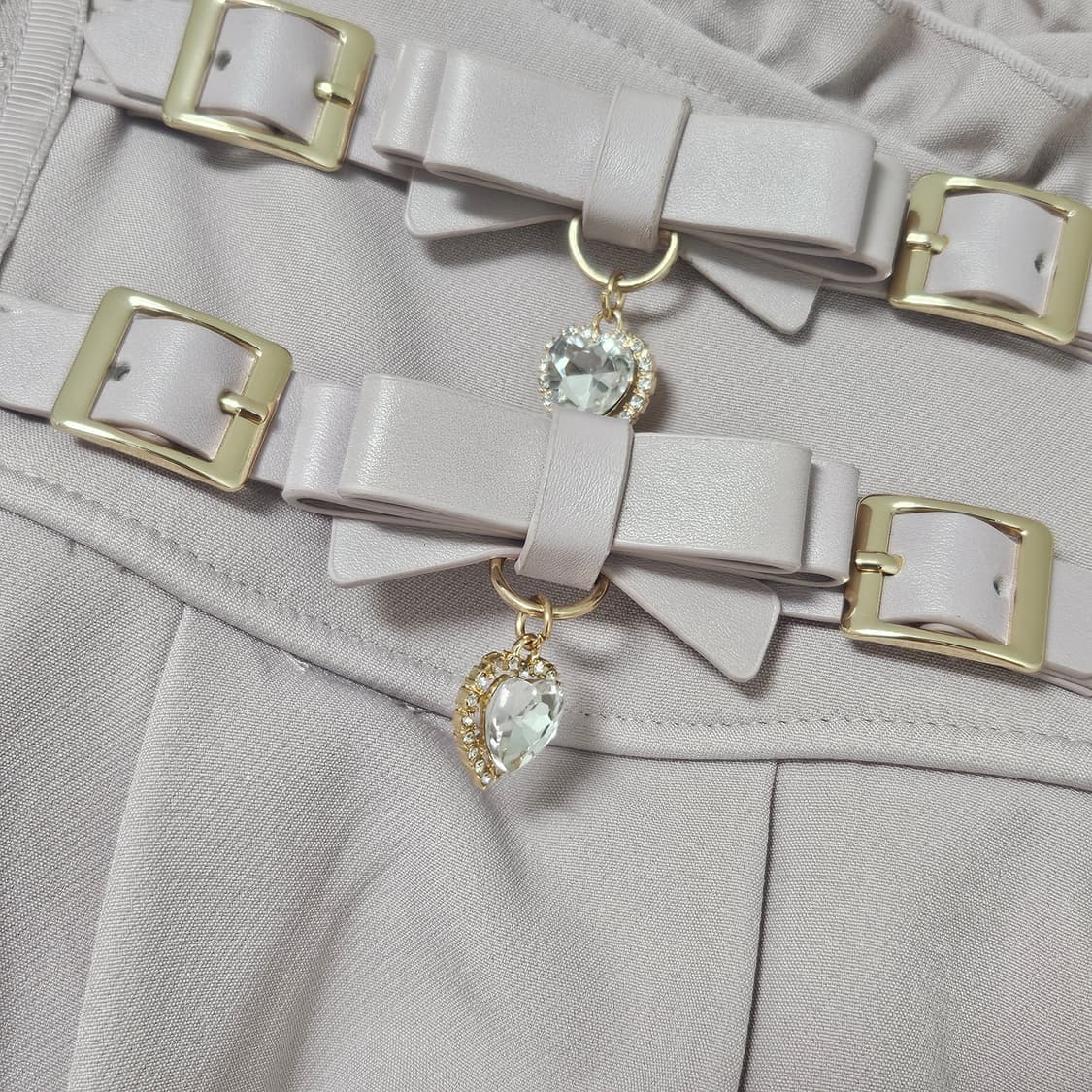 리즈리사 2연밸 스커트 핑크 상품이미지2