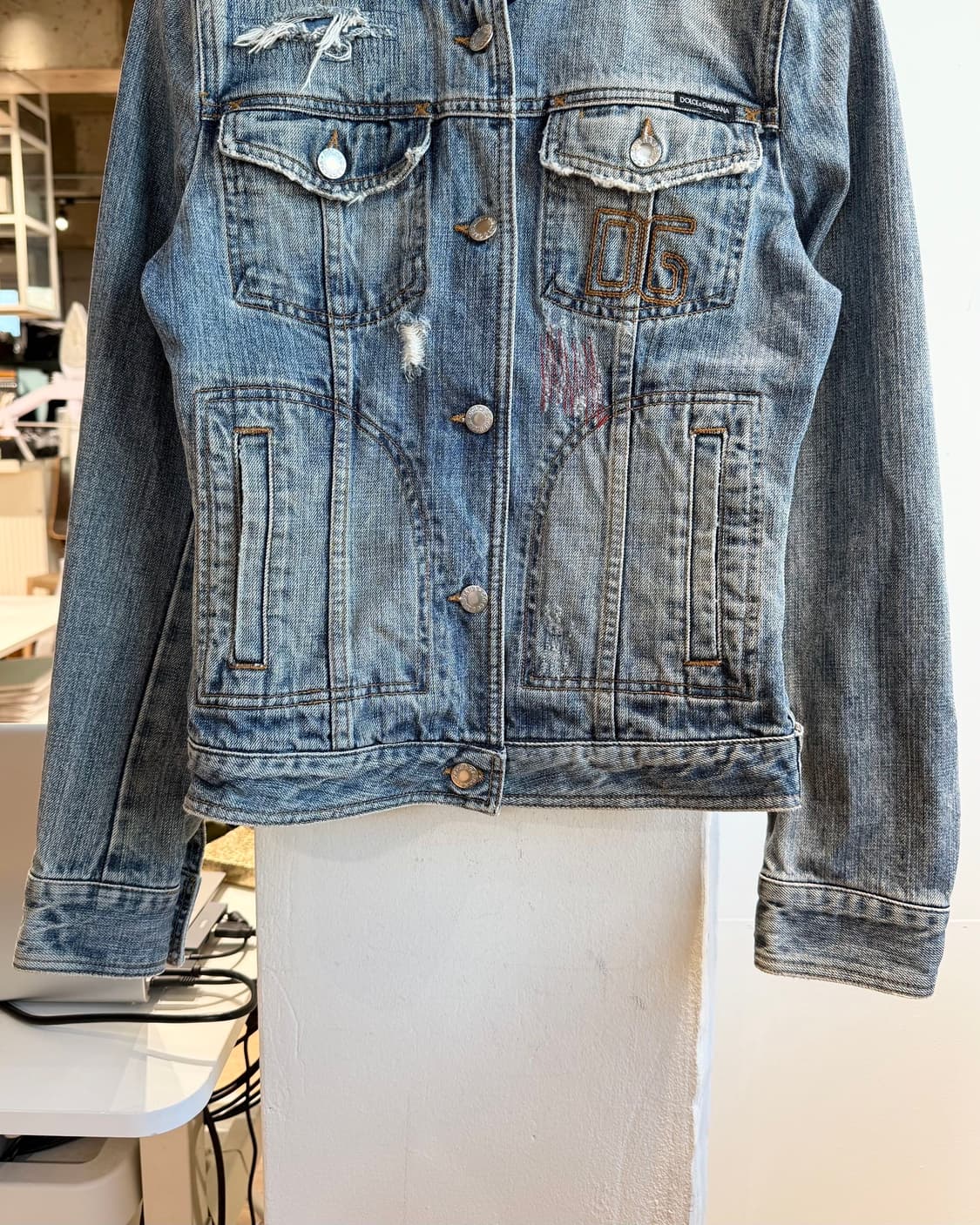 돌체앤가바나 데님 디스트로이드 자켓  상품이미지6