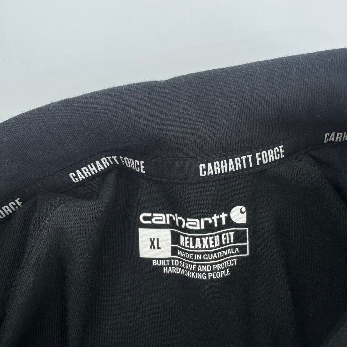 Carhartt 칼하트 원포켓 블랙 반팔 카라티 상품이미지5