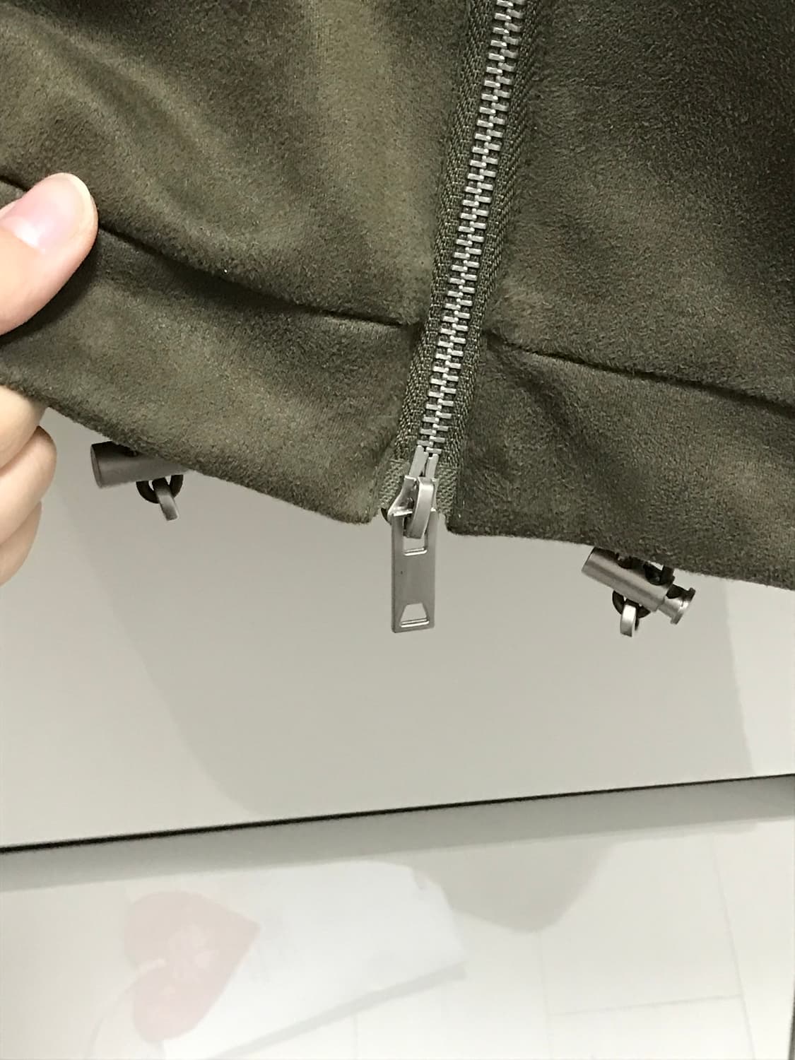 아이러니포르노 스웨이드 블루종 투버튼 자켓 상품이미지3