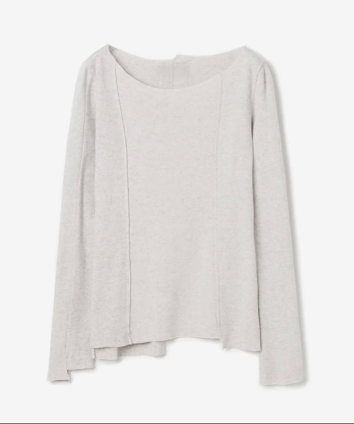 밀로우먼 컷오프 인시전 티셔츠 [화이트 멜란지] 상품이미지2