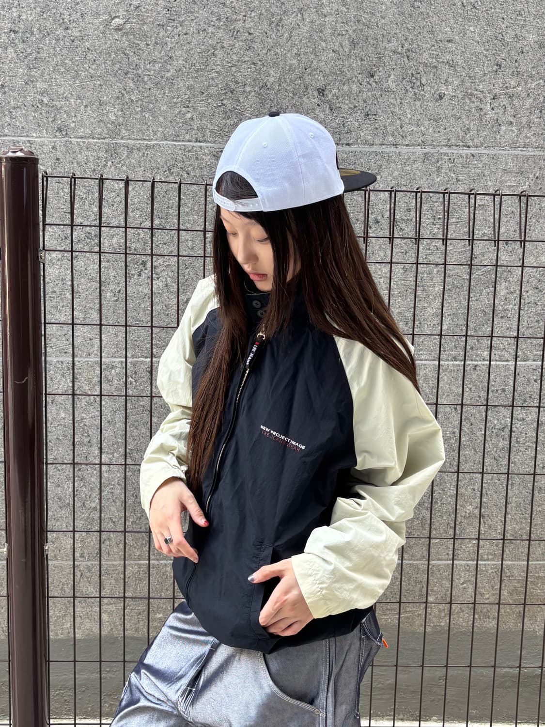 USA리 배색 바람막이 상품이미지2