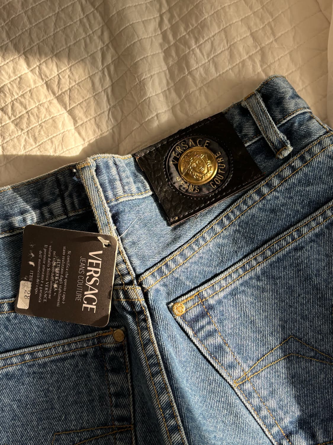 베르사체 데님 반바지 상품이미지3