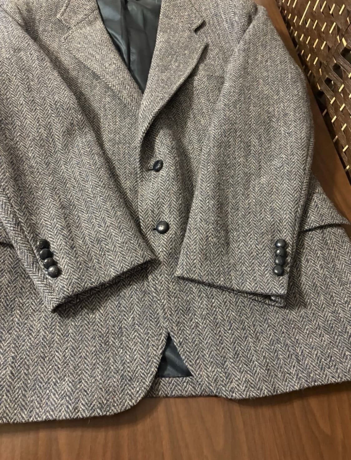 USA made 해리스트위스 헤링본 스포츠코트 자켓 상품이미지5