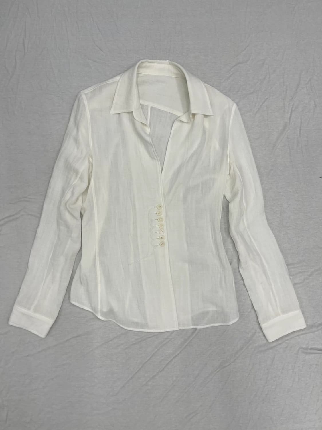 Double Gauze Shirt Jacket _ White 상품이미지1