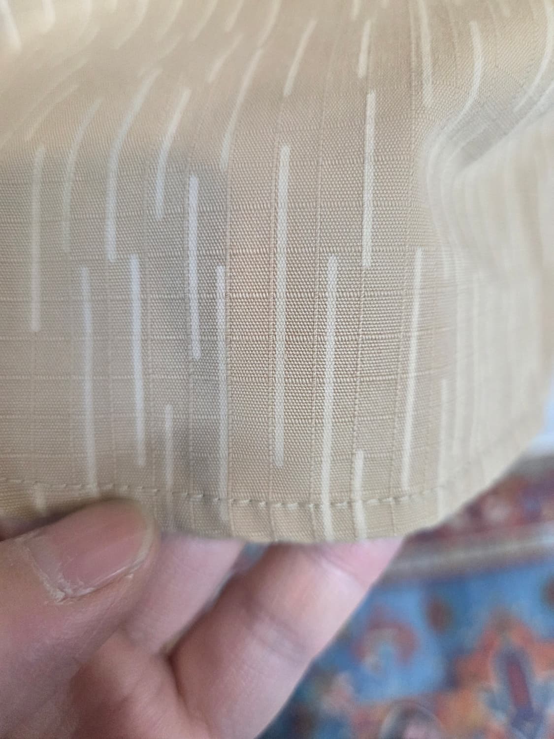 프리즘웍스 립스타 스트라이프 패턴 세로포켓 코튼 셔츠반팔 m 상품이미지9