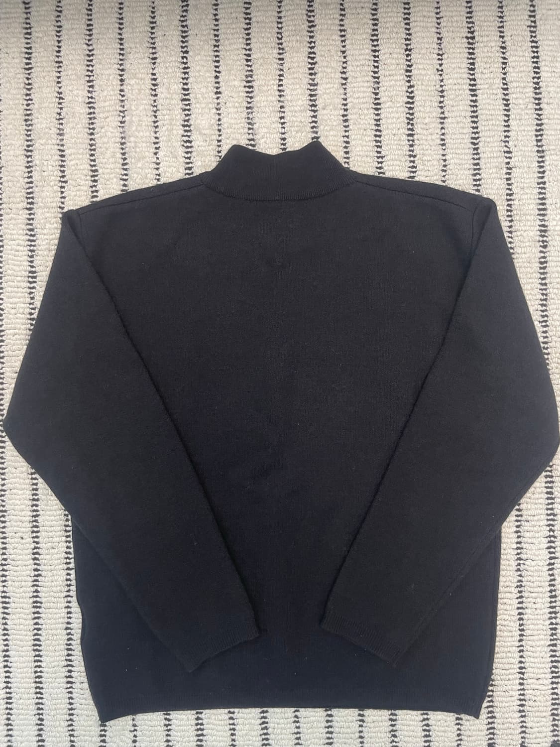 쿠어(Coor) 울 케시 혼방 모크넥 니트 블랙 상품이미지7