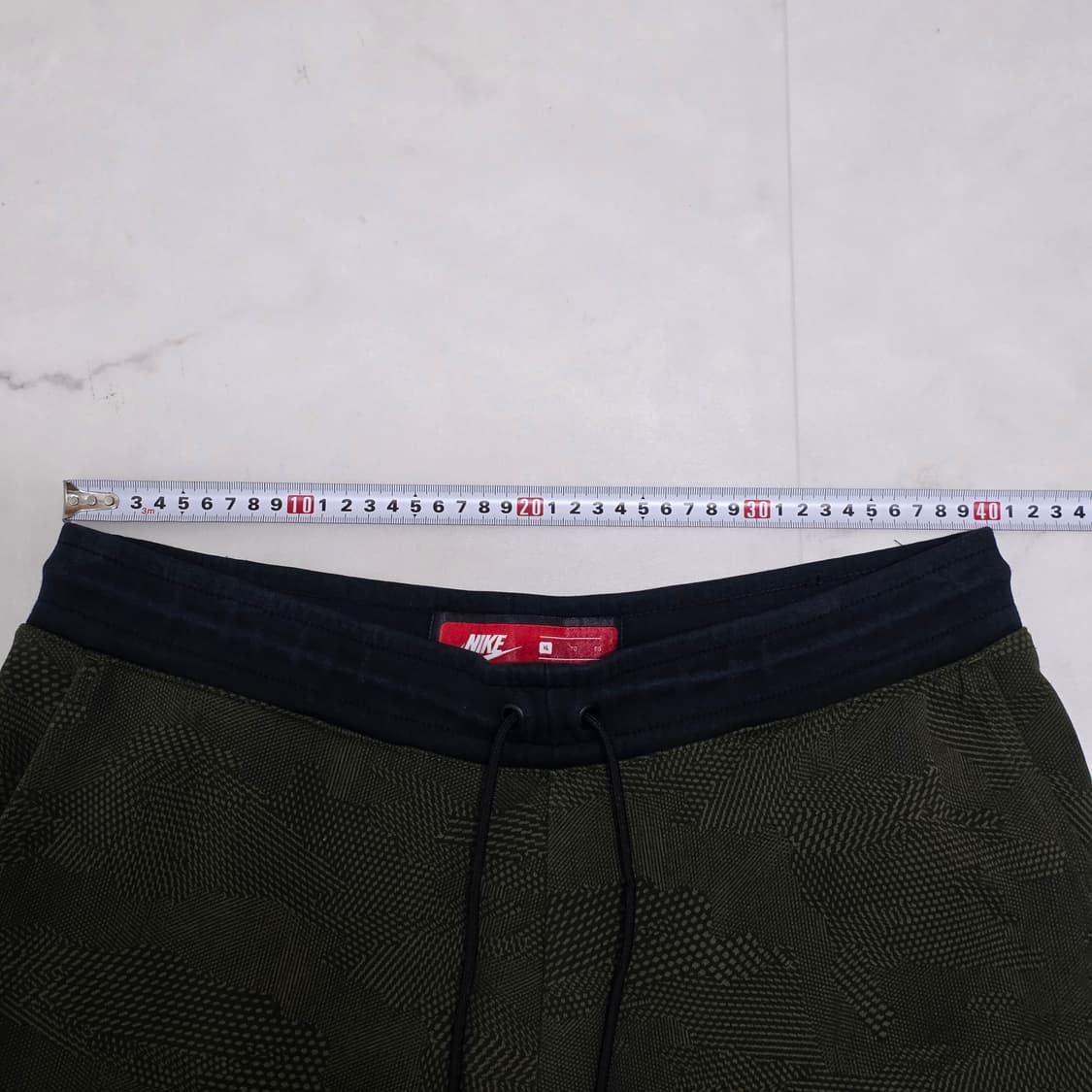 XL) 나이키 테크 플리스 카모 카키 조거팬츠 상품이미지5