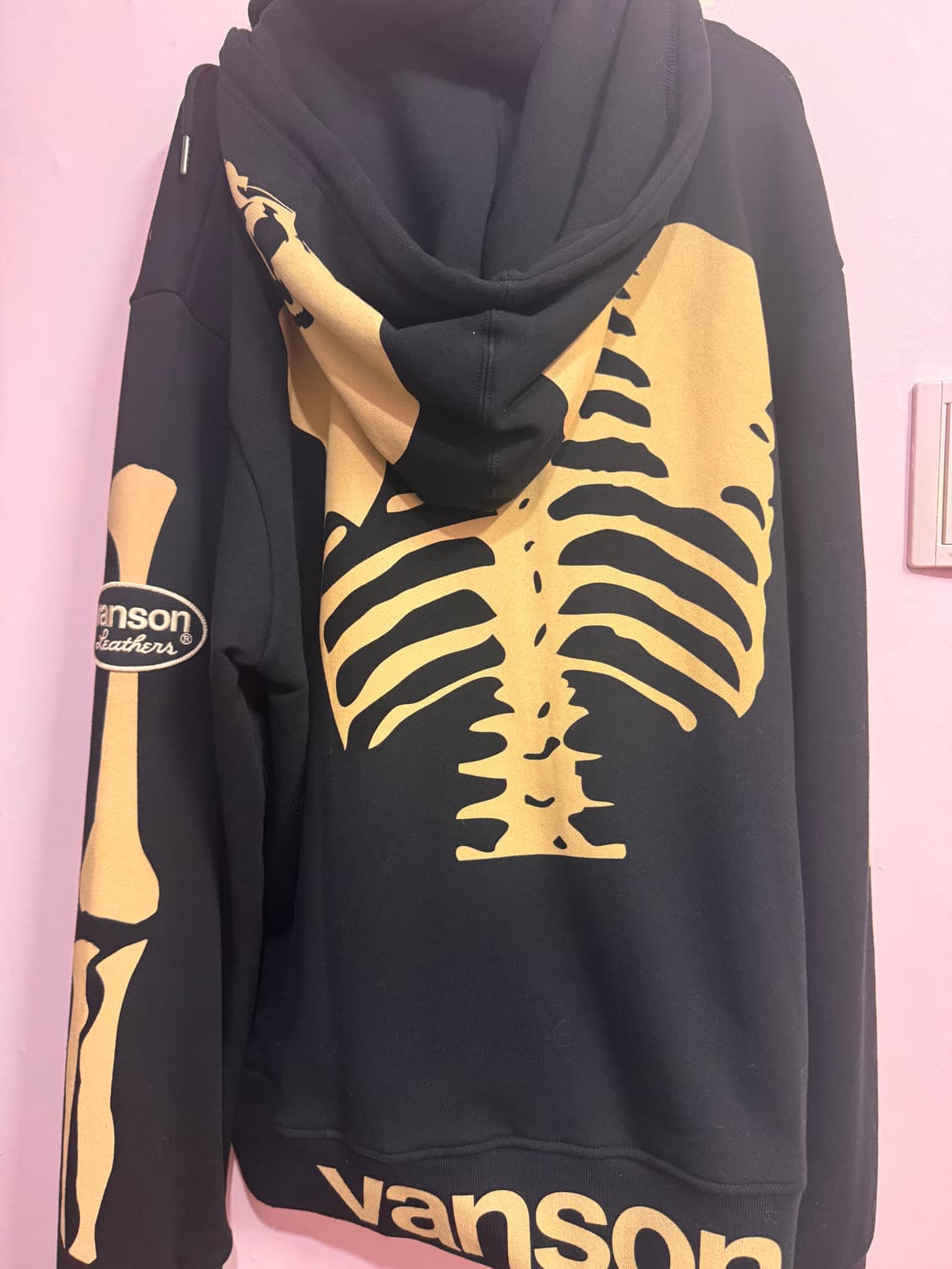 vanson 본 스켈레톤 넥 워머 후드집업 2XL 상품이미지5