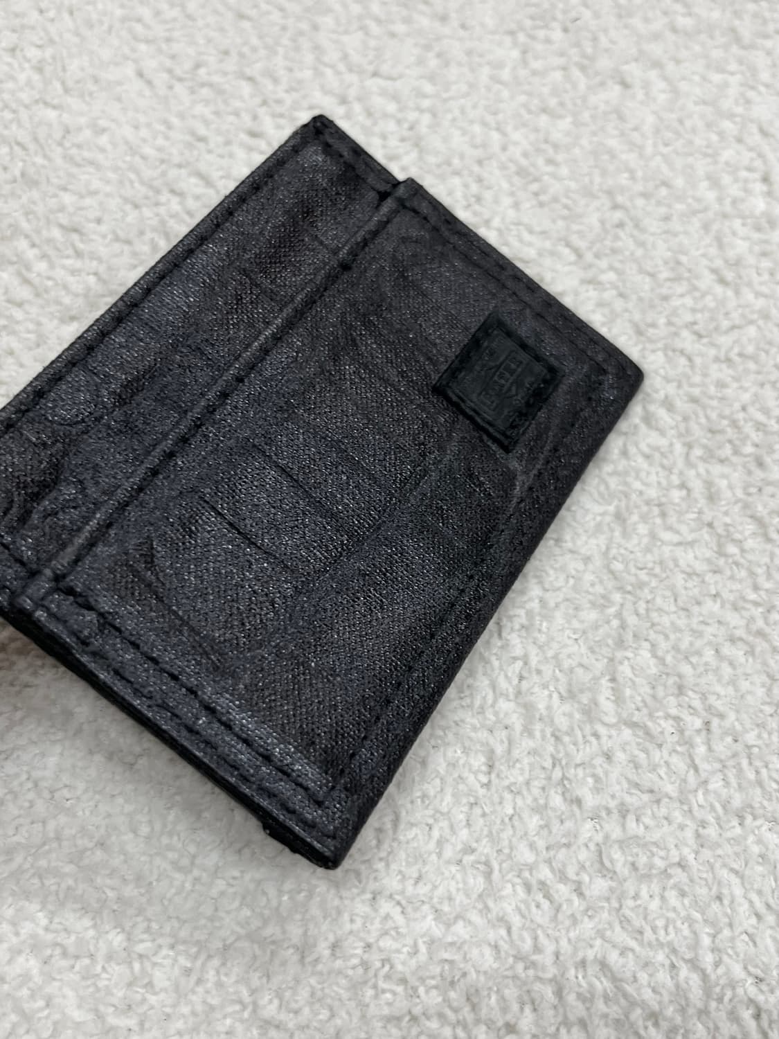 포터 코튼 카드지갑 블랙 상품이미지3