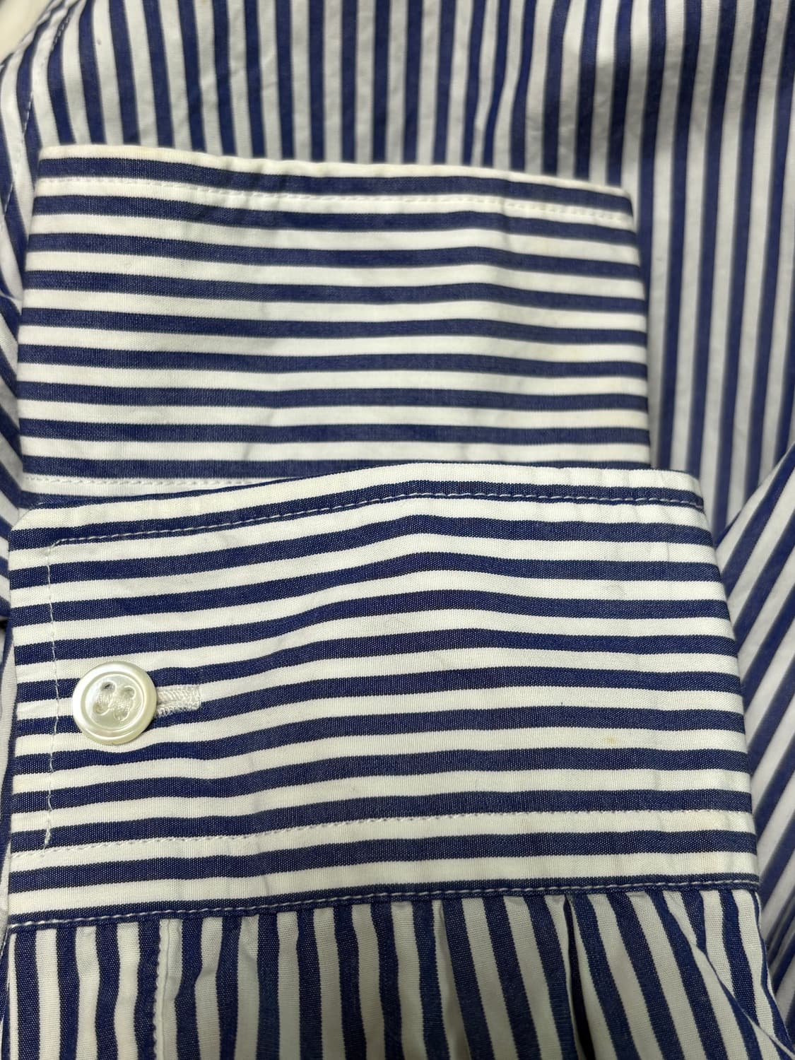 꼼데가르송 스트라이프 셔츠 여성 라지 상품이미지3