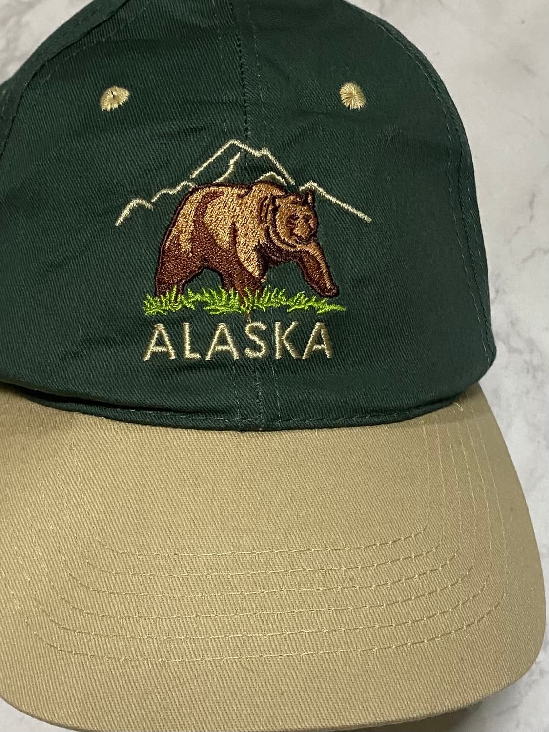 알레스카 곰 자수 빈티지캡 빈티지모자 프리사이즈 상품이미지2