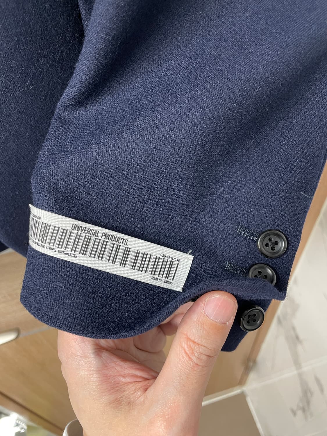 UNIVERSAL PRODUCTS Navy Twill Wool Suit 상품이미지3
