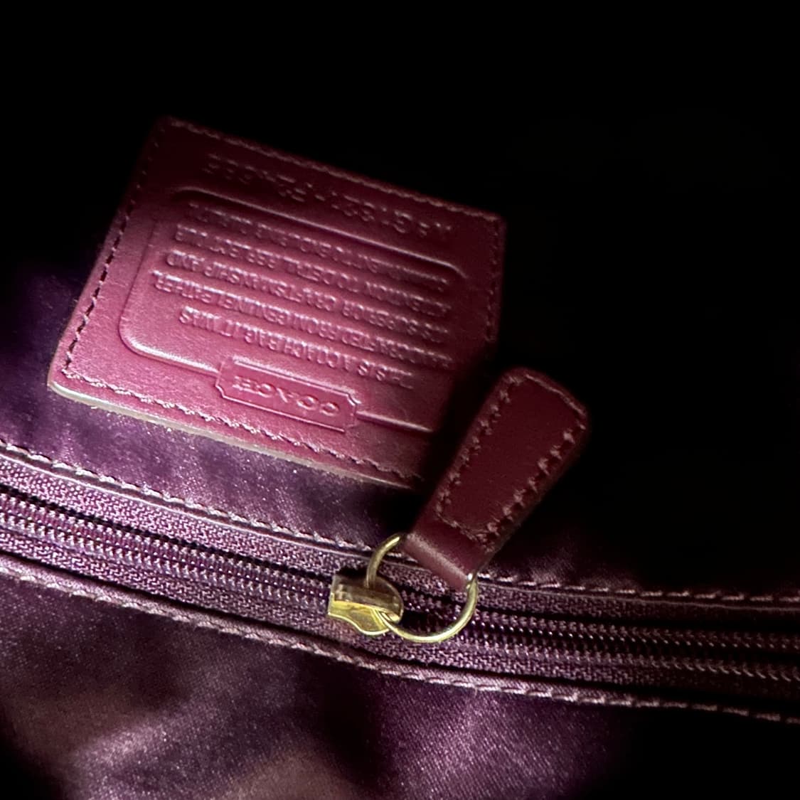 COACH 코치 버건디 가죽 숄더백 크로스백 상품이미지7