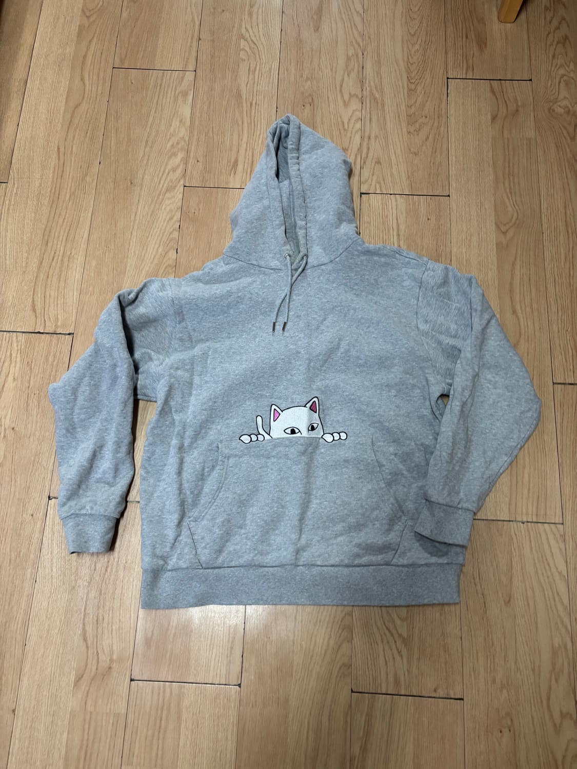 립앤딥 박시 후드티 그레이 L 상품이미지1