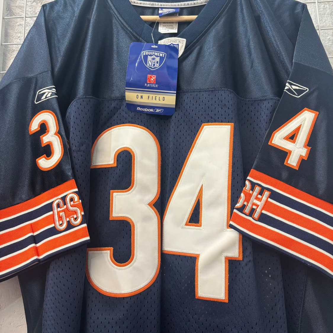 NFL X 리복 시카고 베어스 네이비 유니폼 져지 2XL 상품이미지5