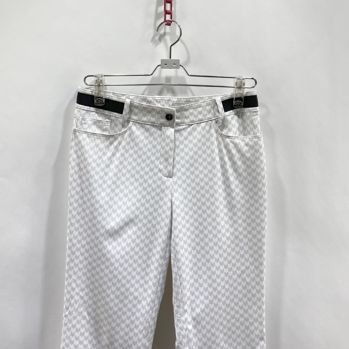 먼싱웨어 여성 골프팬츠 화이트그레이 27 상품이미지2