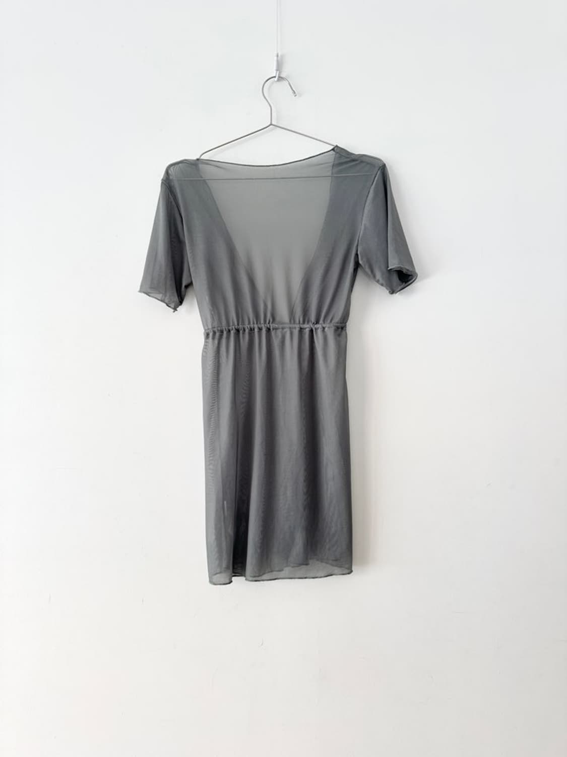 Mesh open strap cardigan / mint 상품이미지3