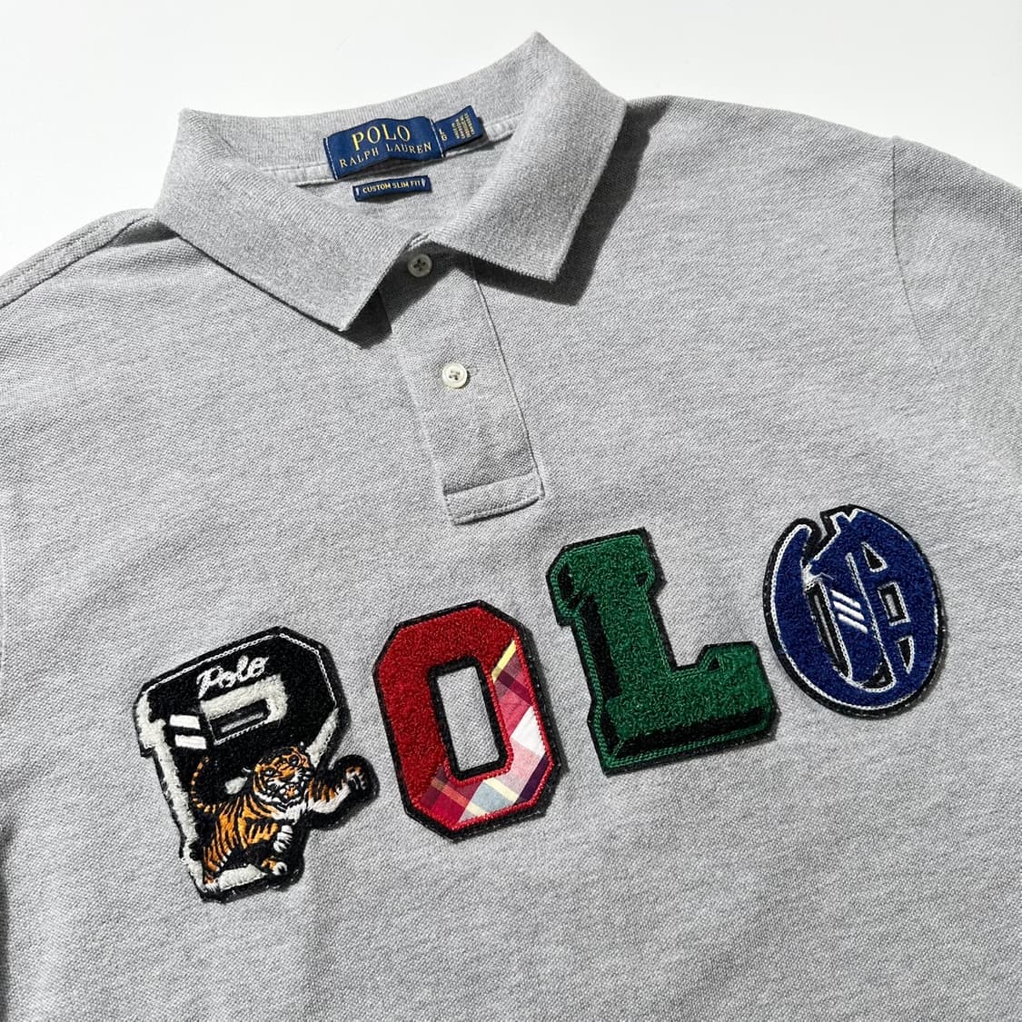 폴로 랄프로렌 타이거 패치 엠보 로고 카라 반팔 티셔츠 상품이미지3