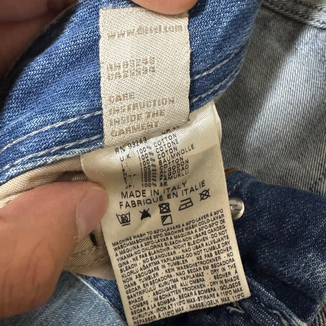 디젤 자티니 워싱 플레어 세미 부츠컷 데님팬츠 상품이미지10