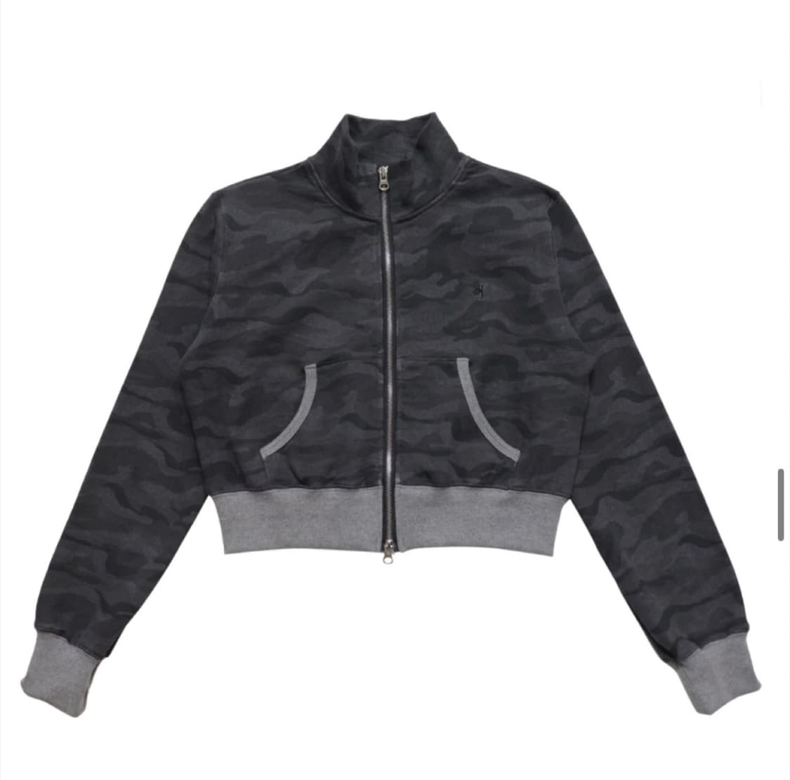 시너진 카모 하이넥 크롭 집업 상품이미지2