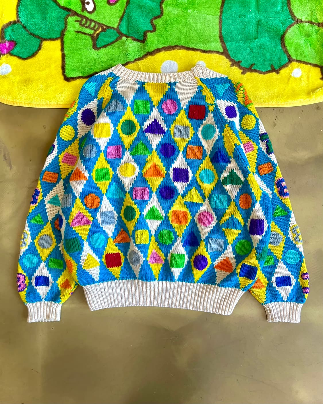 Jpn Vintage Argyle Pattern Wool Knit 상품이미지9