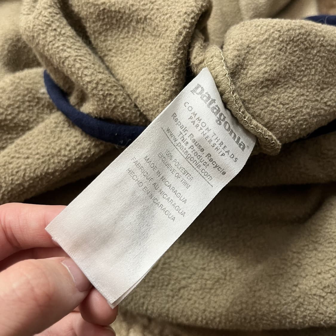 10s 파타고니아 신칠라 스냅-T 베이지/카키 상품이미지3