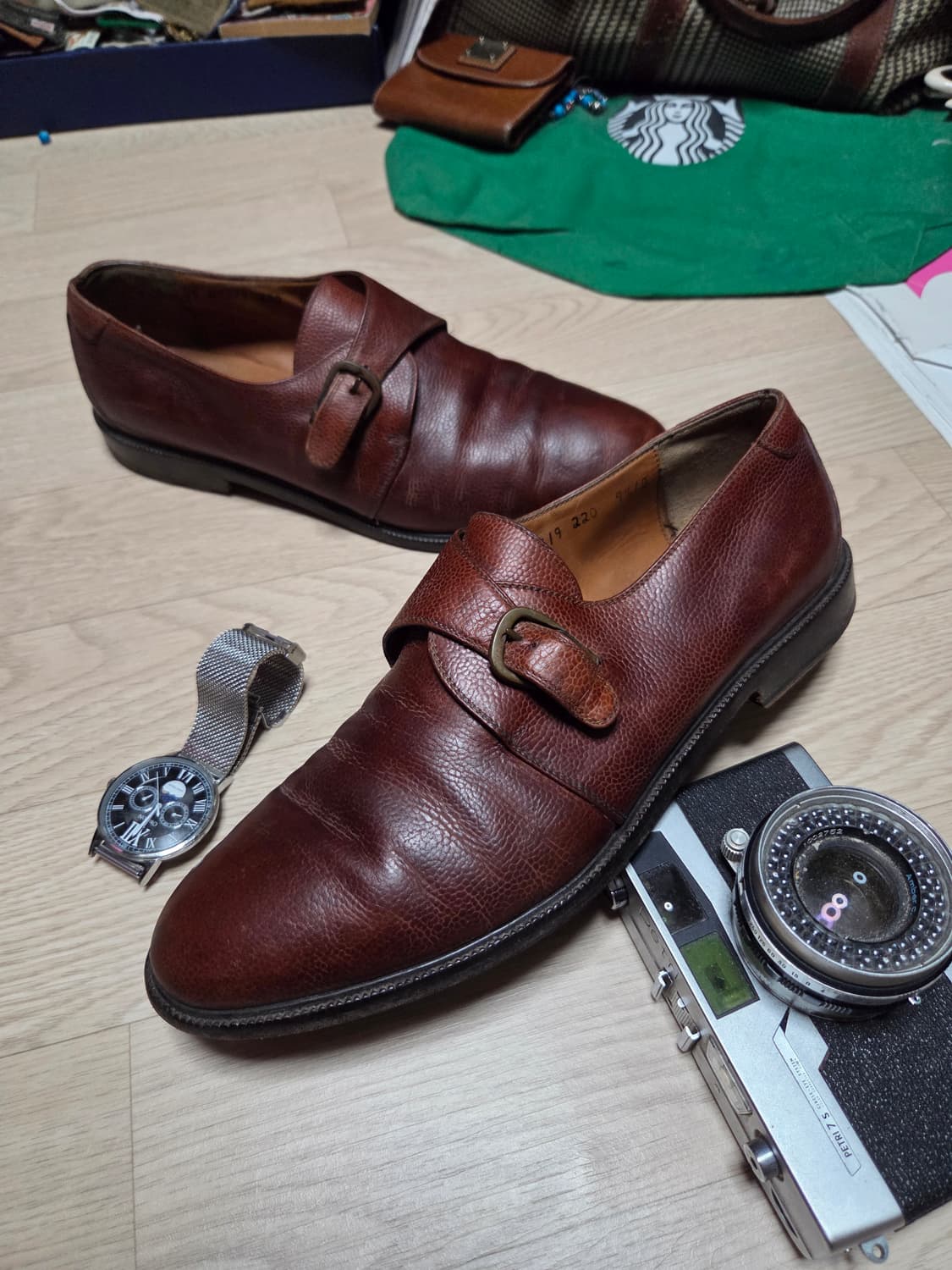 살바토레 페라가모 클래식 싱글 몽크 스트랩 구두 로퍼 상품이미지1