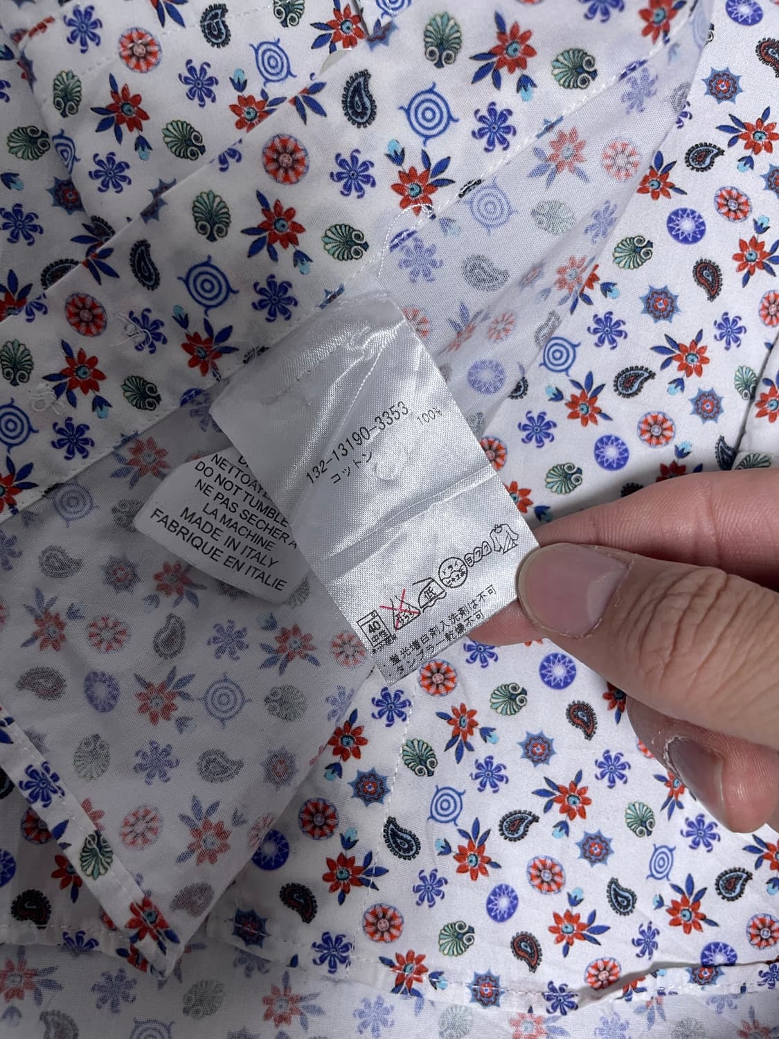 이태리제 ETRO 긴팔 셔츠 사이즈 110 상품이미지5