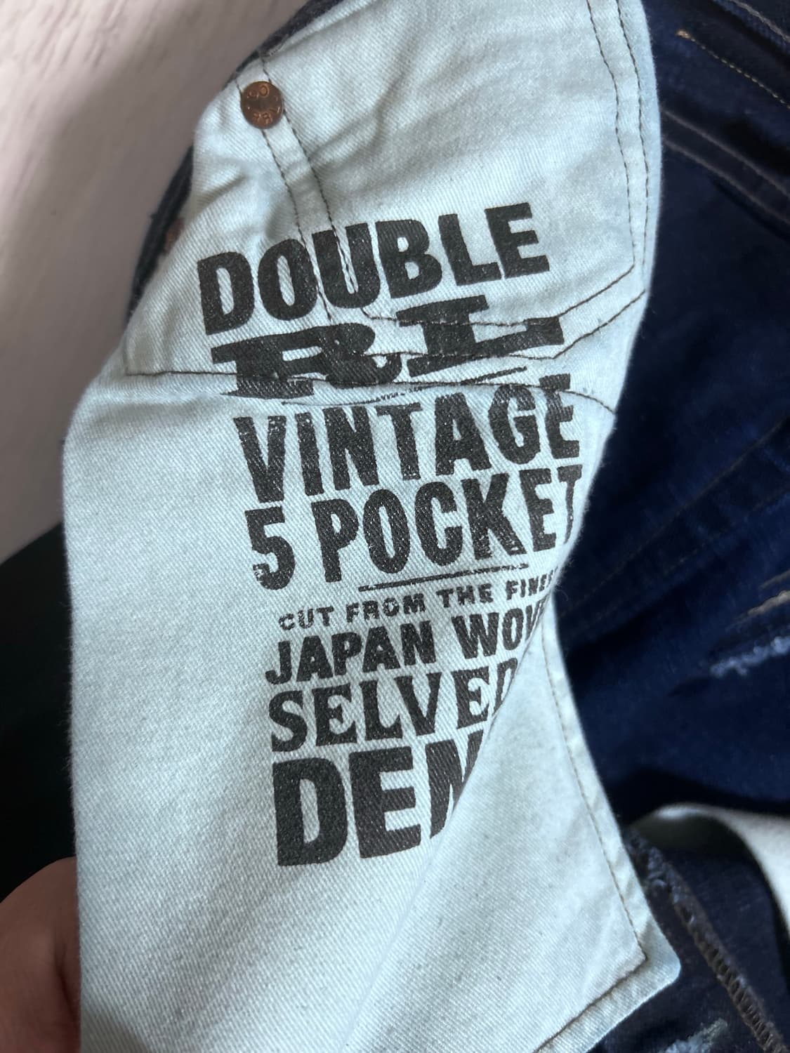 RRL 더블알엘 빈티지 파이브 포켓 인디고 데님 팬츠 32x32 상품이미지4
