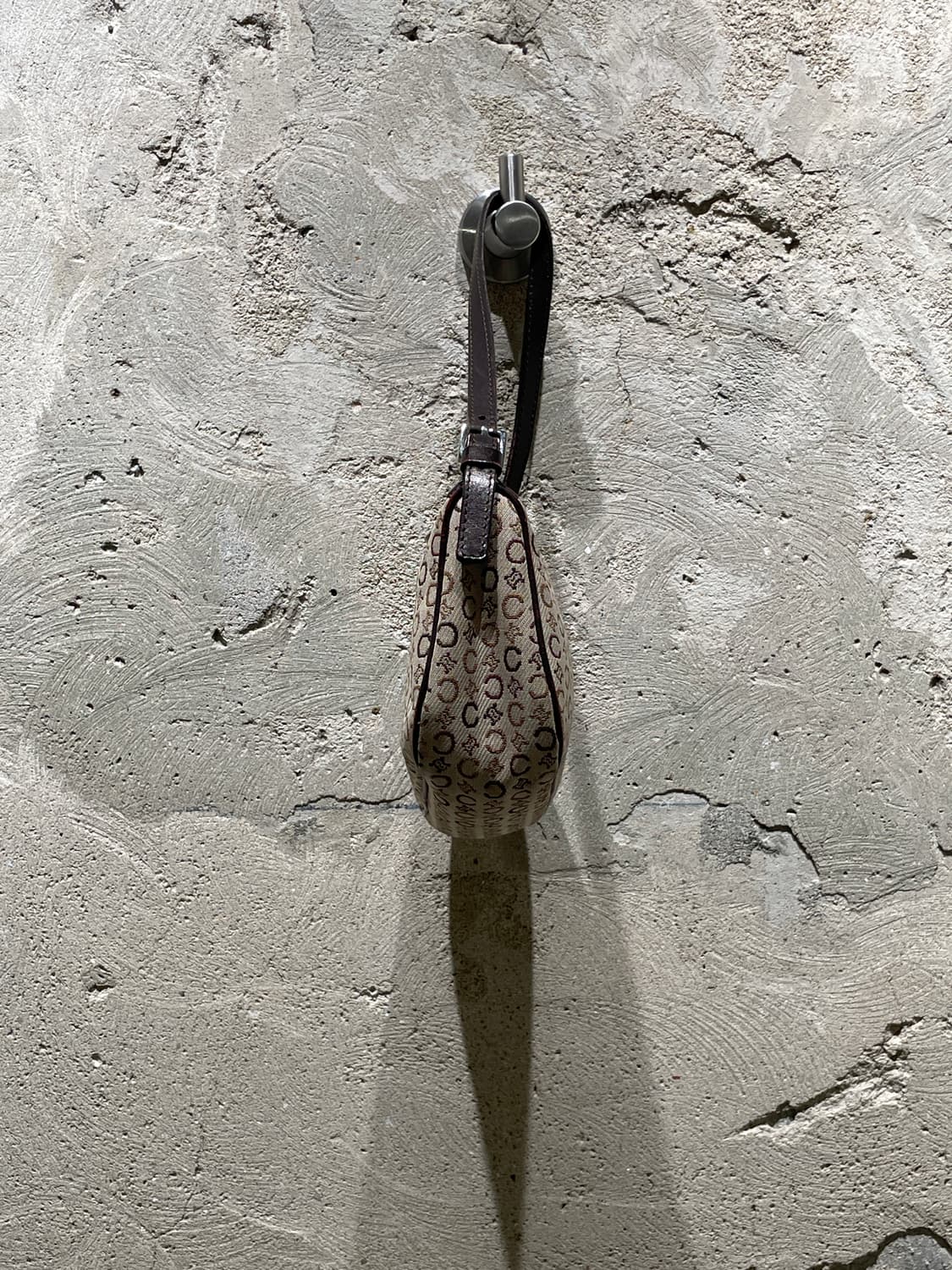 올드 셀린느 라이트 베이지 마카담 미니 숄더백 상품이미지5