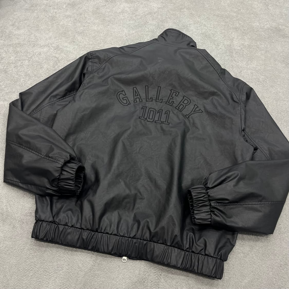 F 1011갤러리 자수 로고 레더 투웨이 집업 자켓 상품이미지6