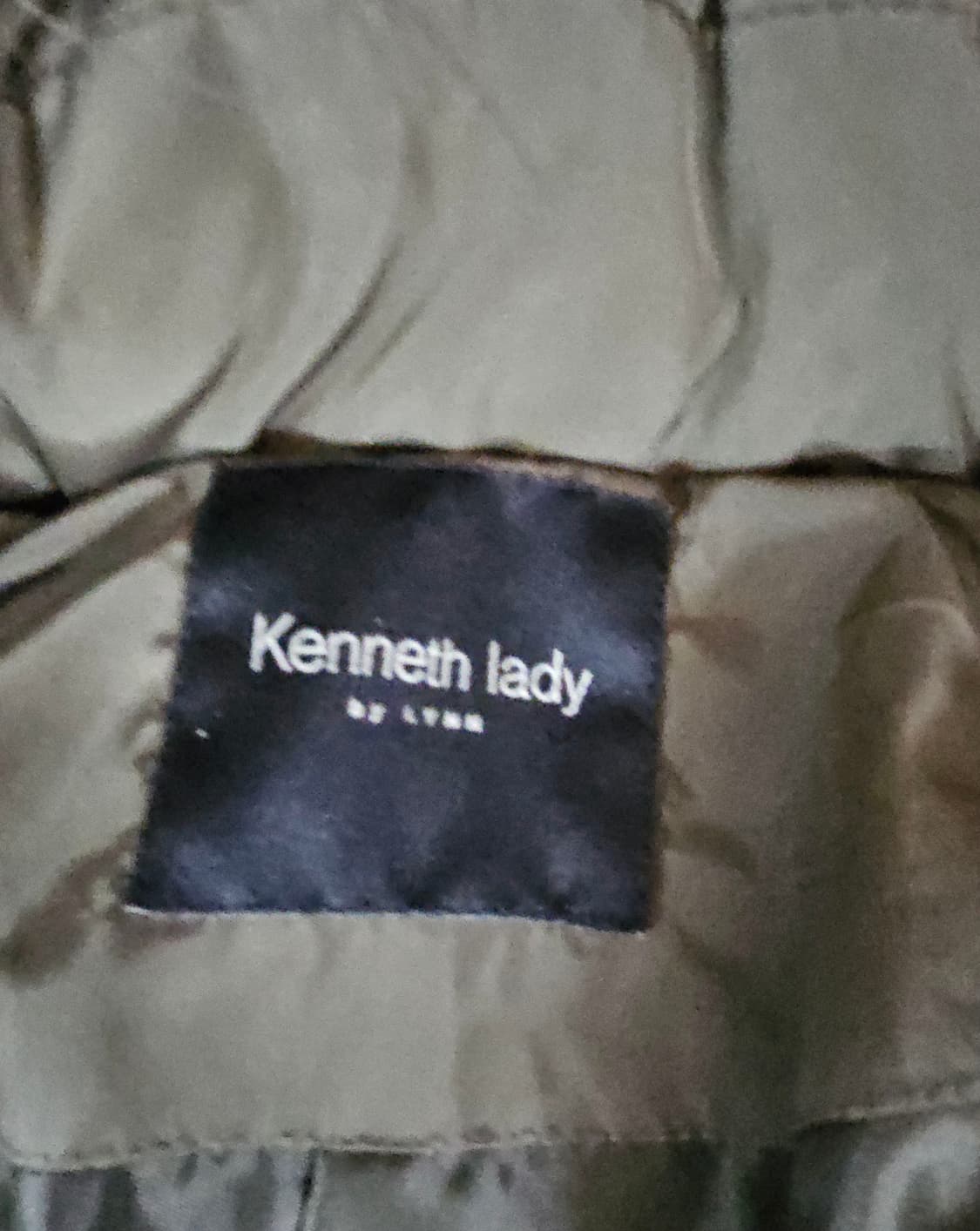 Kenneth  lady  카키 퍼 패딩 코트  55 상품이미지4