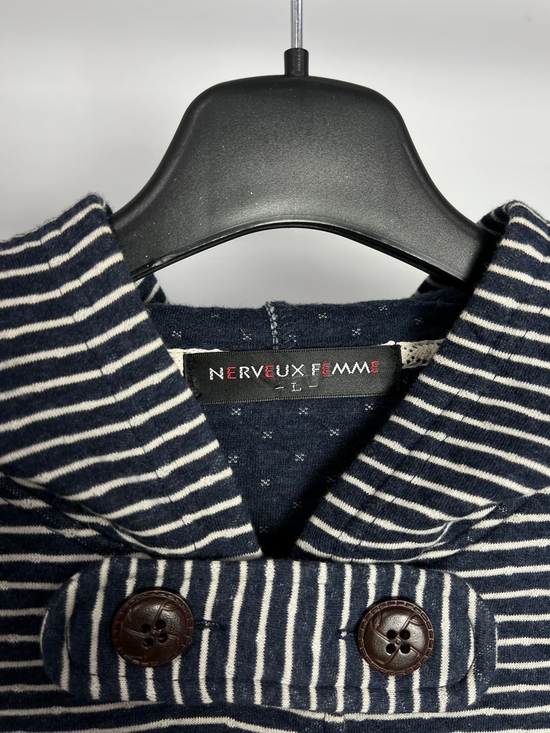 NERVEUX FEMME 스트라이프 후드 자켓 상품이미지3