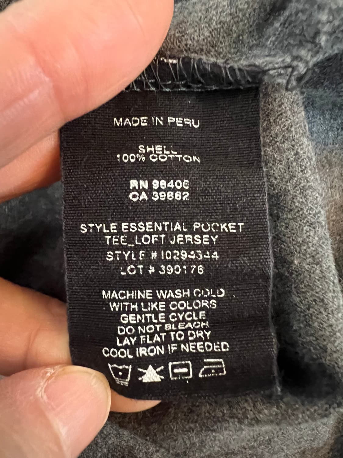 띠어리 남성 차콜그레이 코튼반팔티셔츠 라운드티셔츠 상품이미지7