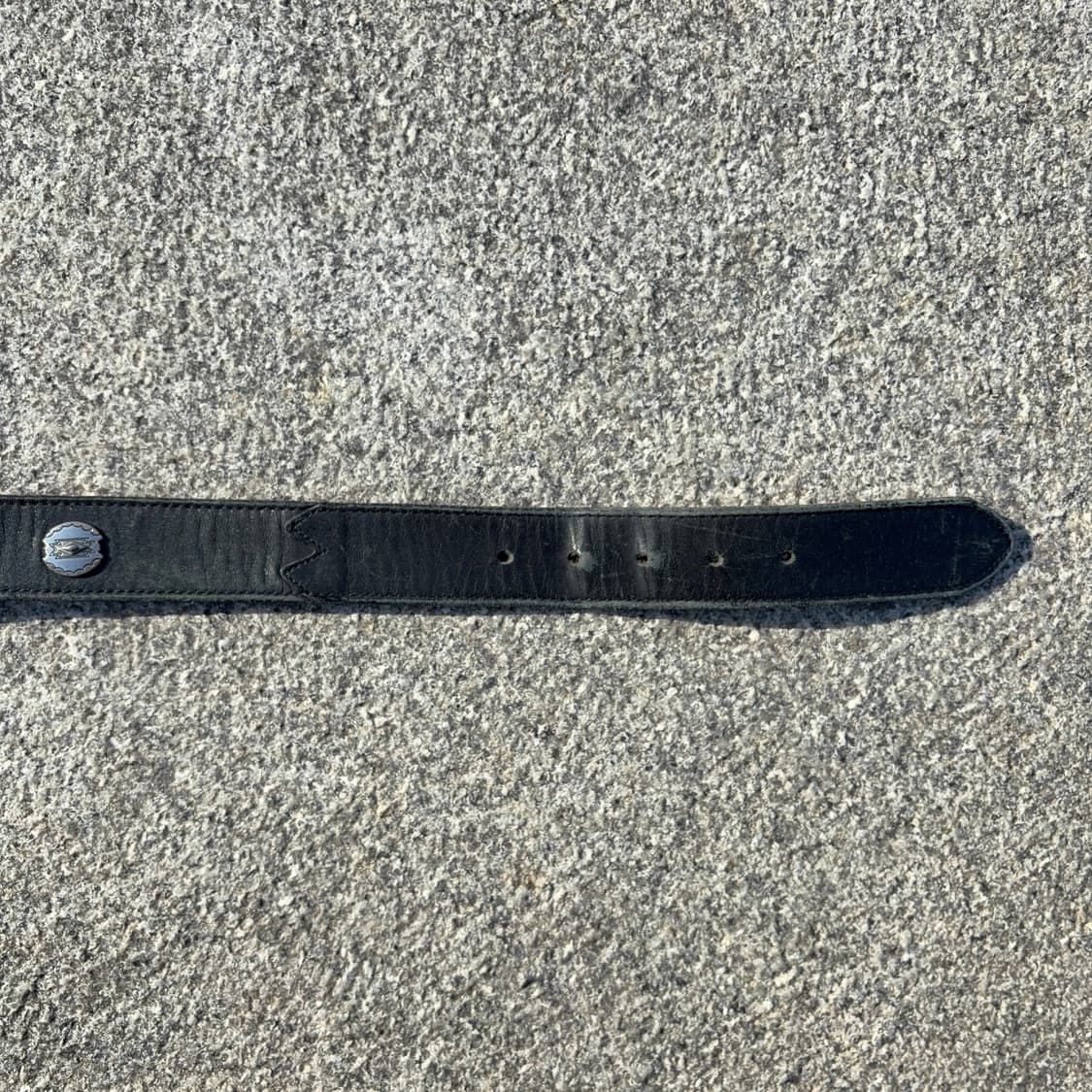 네이티브 패턴 콘초 웨스턴 레더 벨트 Made in USA 상품이미지7