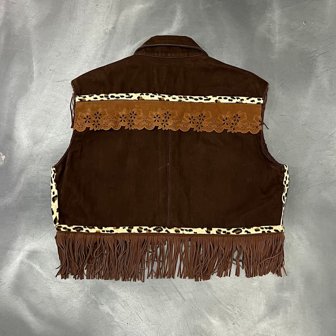  빅존 레더 프린지 베스트 y15734 상품이미지2