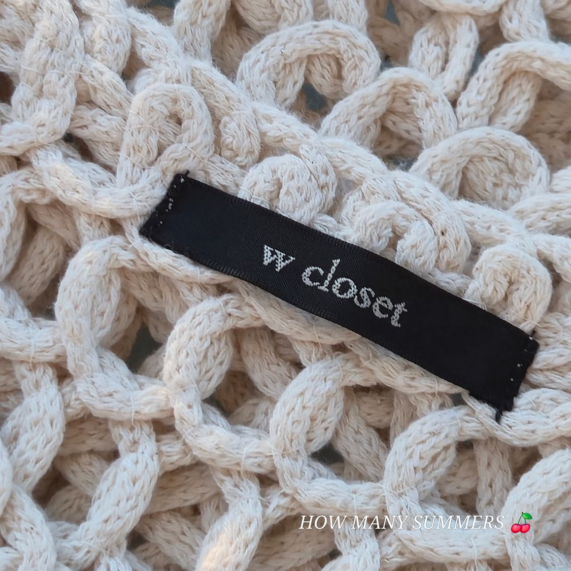 Wcloset 아이보리 니트 슬리브리스 상품이미지3