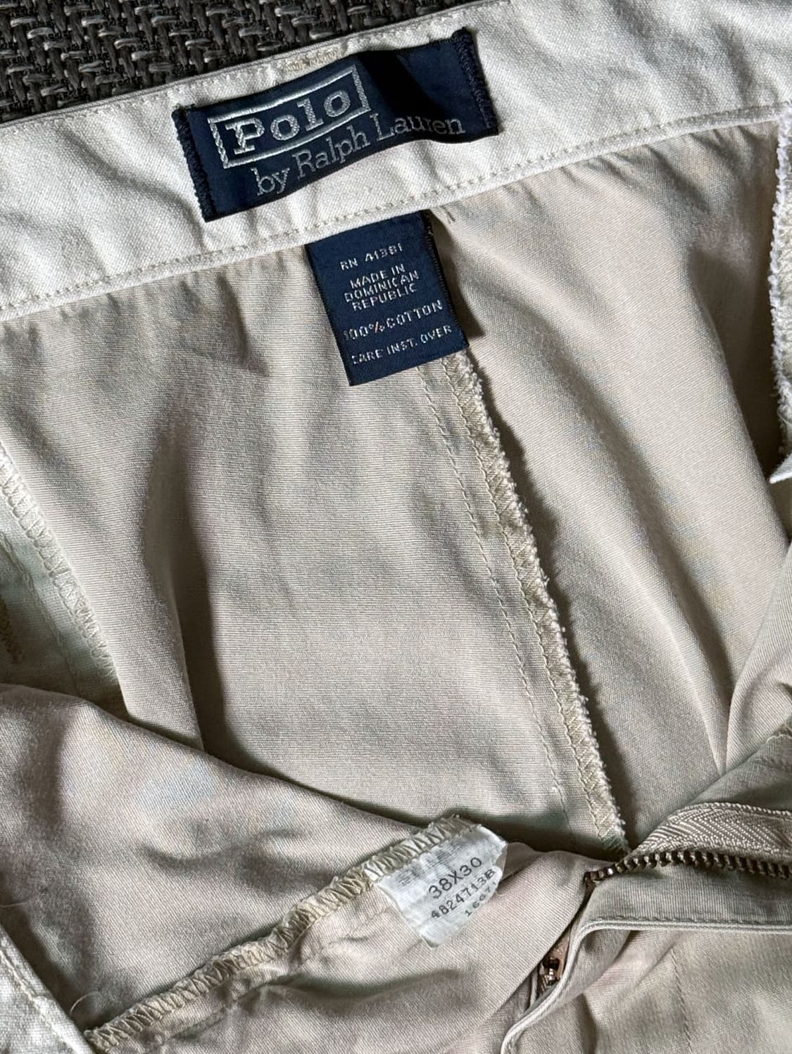 (38) 90s 폴로 랄프로렌 더블 플리츠 클래식 치노 팬츠 상품이미지4