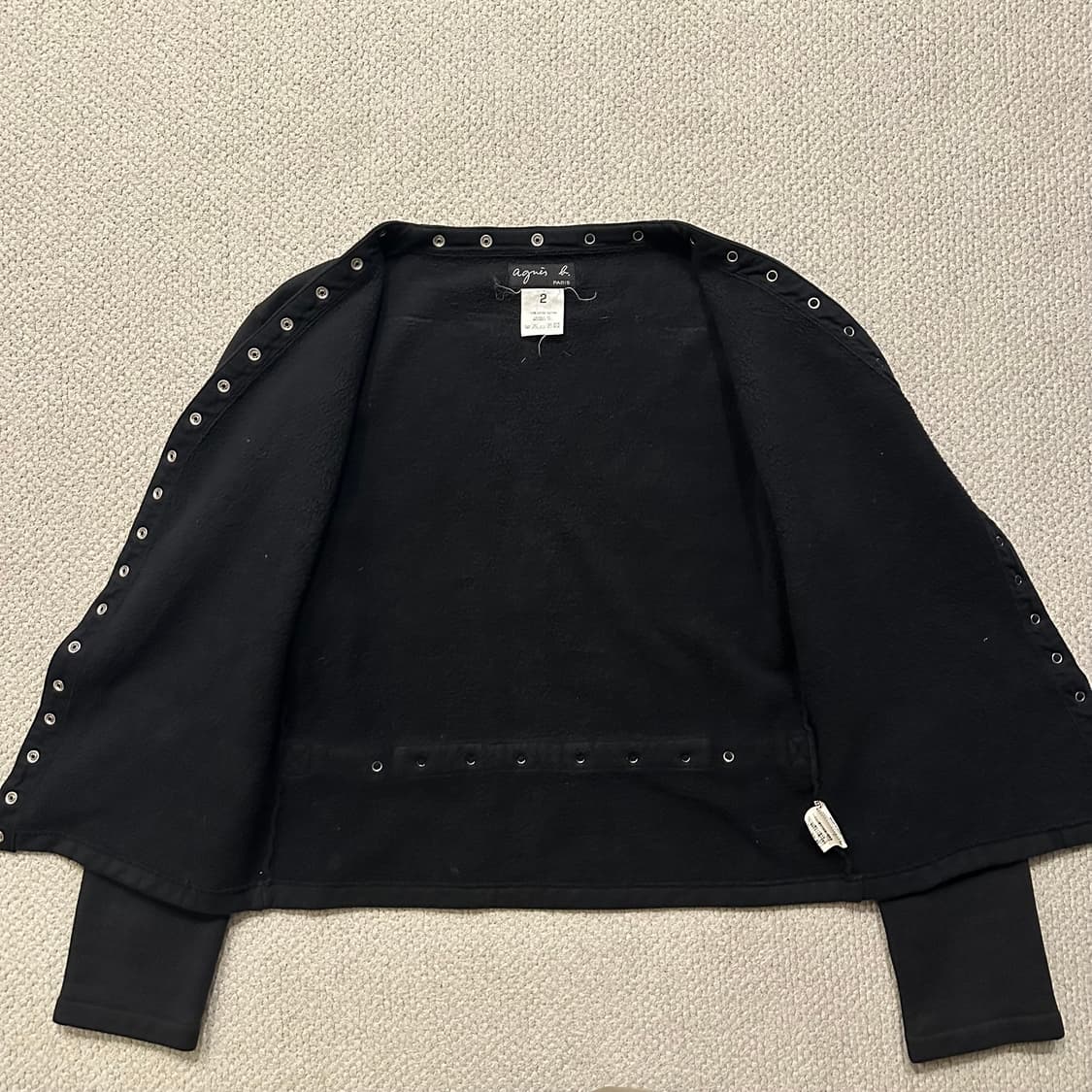90s 아네스베 agnes b 코튼 가디건 상품이미지5