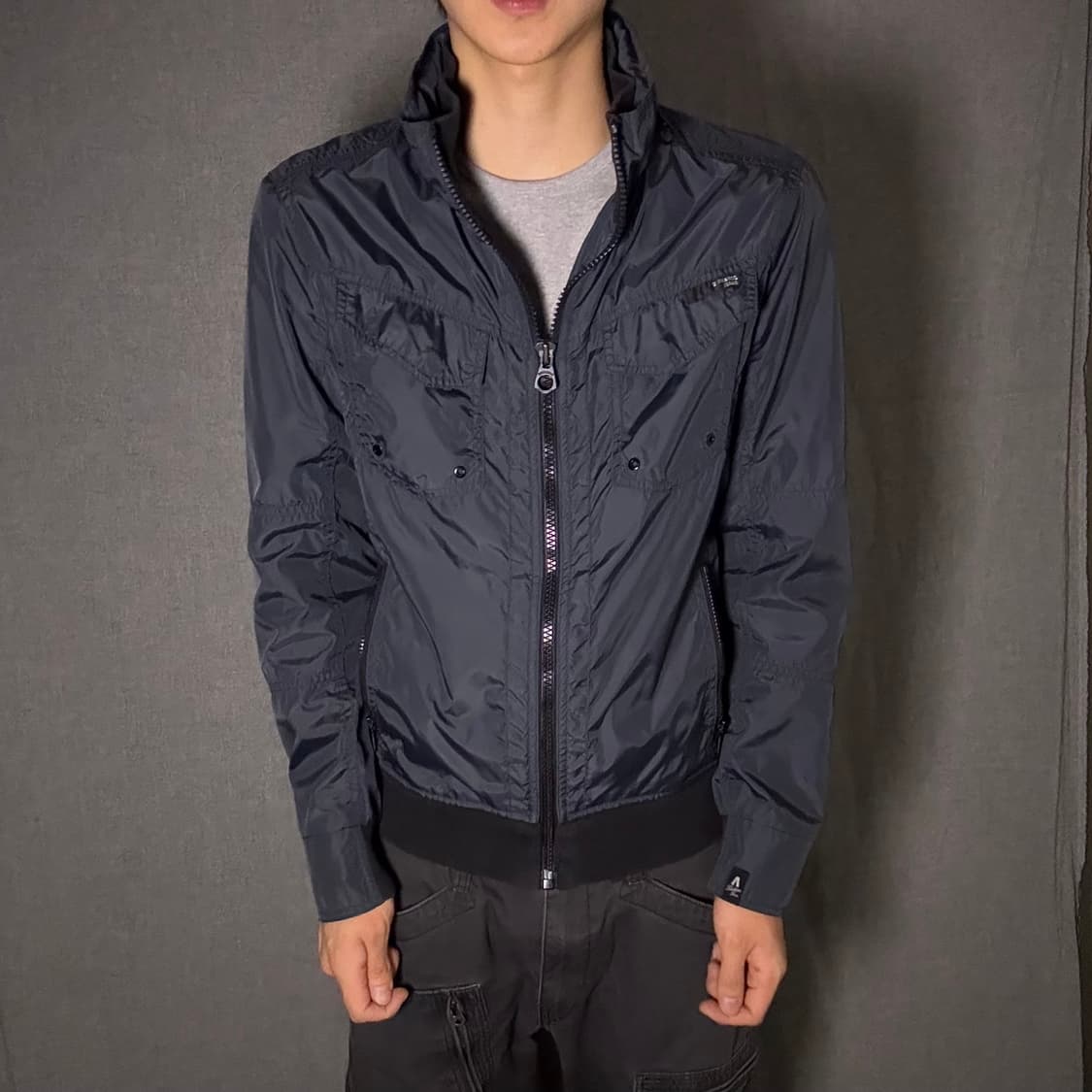 버커루 바람막이 자케ㅛ 네이비 상품이미지2