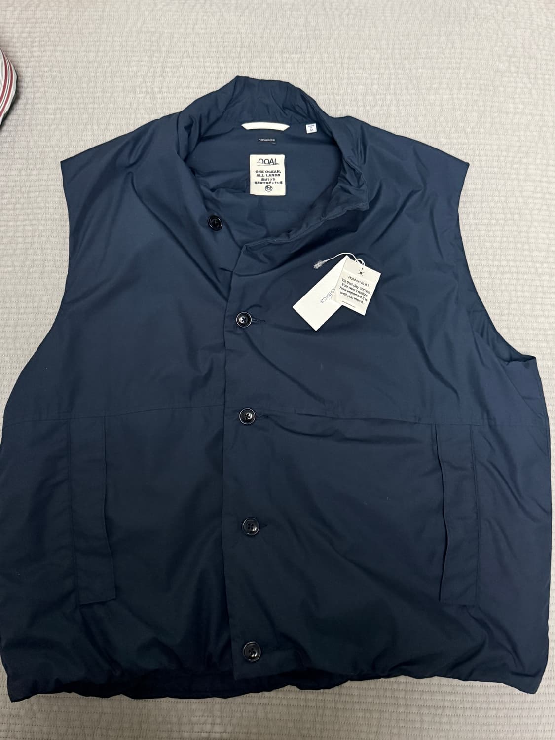 (M/105) 나나미카 인슐레이션 베스트 네이비 상품이미지6